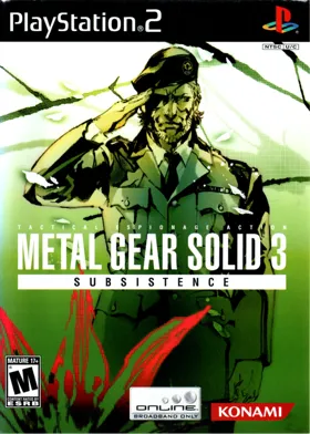 Metal Gear Solid 3 - Subsistence (Korea) (Subsistence) box cover front